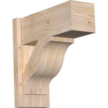 Ekena Millwork Funston Block Smooth Outlooker, Douglas Fir, 7 1/2"W x 18"D x 18"H OUT08X18X18FST05SDF